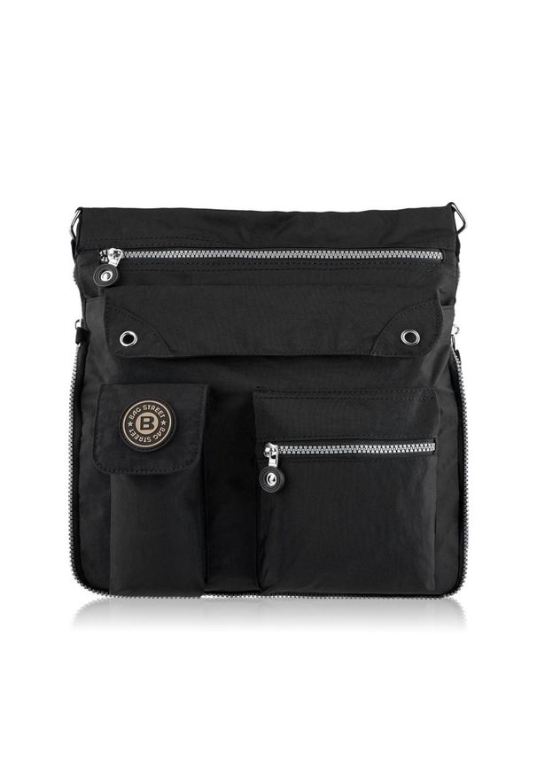 BAG STREET - Raportówka czarna BAGSTREET SP-05-BL. Kolor: czarny. Styl: street. Rodzaj torebki: na ramię