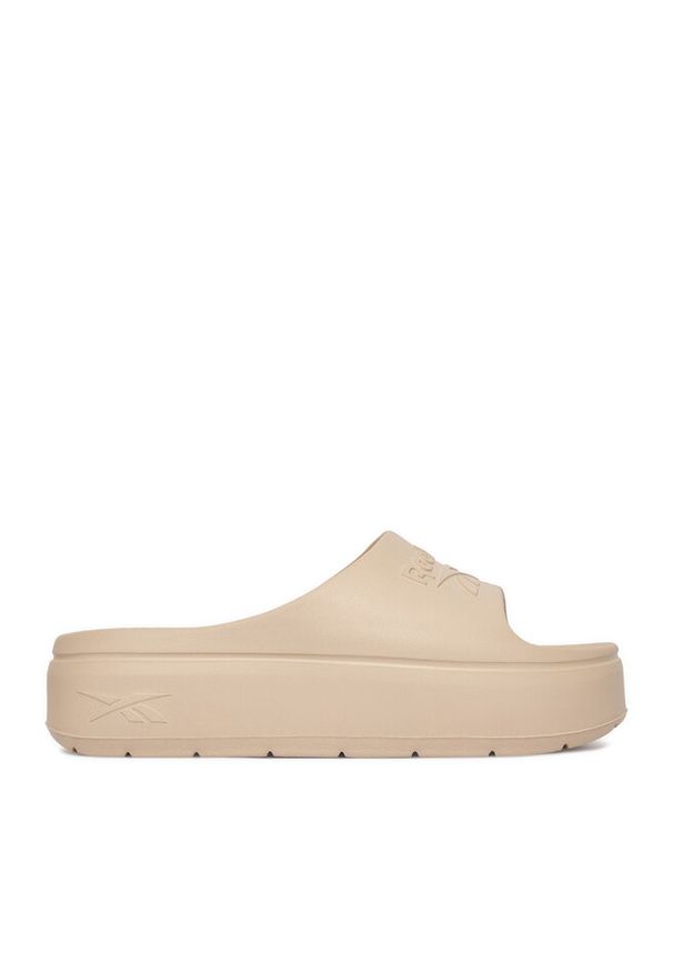 Klapki Reebok. Kolor: beżowy