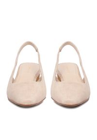 Gino Rossi - GINO ROSSI Czółenka EO-GL69-280-1 Beżowy. Kolor: beżowy. Materiał: zamsz, skóra #4