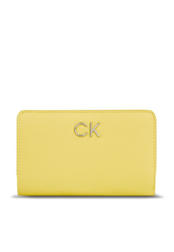 Duży Portfel Damski Calvin Klein. Kolor: żółty