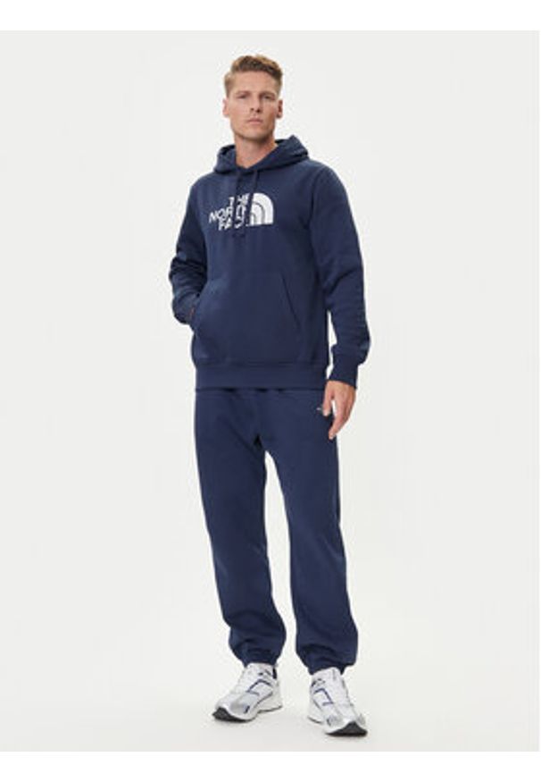 The North Face Bluza Drew Peak NF0A89EM Granatowy Regular Fit. Kolor: niebieski. Materiał: bawełna