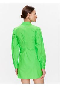 TOMMY HILFIGER - Tommy Hilfiger Sukienka koszulowa WW0WW37976 Zielony Regular Fit. Kolor: zielony. Materiał: bawełna. Typ sukienki: koszulowe #3