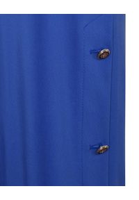 CATERINA - Niebieskie spodnie kuloty. Okazja: na spotkanie biznesowe, na co dzień, do pracy. Kolor: niebieski. Materiał: bawełna, tkanina. Styl: biznesowy, casual #2