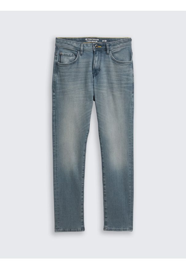 Męskie Spodnie Jeansowe Tom Tailor TTJOSH REGULAR mid stone blue grey denim 1048363 10162