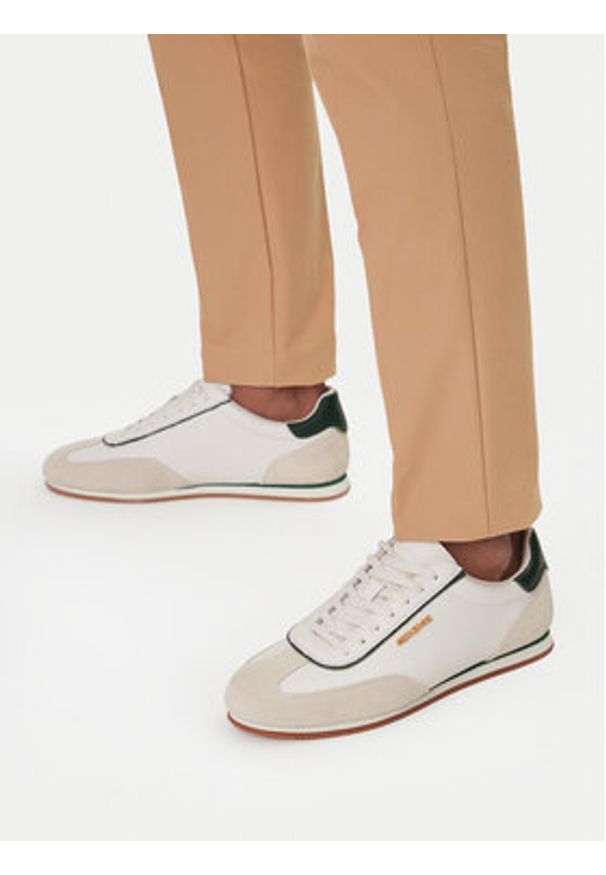 Gino Rossi - GINO ROSSI Sneakersy EO-ALFREDO-01 126AM Écru. Kolor: kremowy. Materiał: skóra