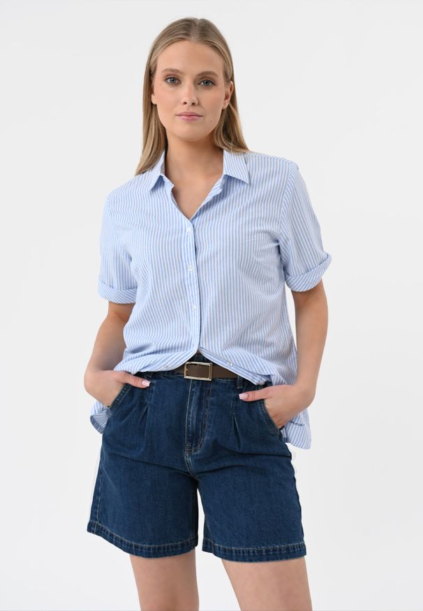 Volcano - Szorty jeansowe E-LEXIA. Okazja: na co dzień. Materiał: jeans. Długość: krótkie. Styl: elegancki, casual, klasyczny, sportowy