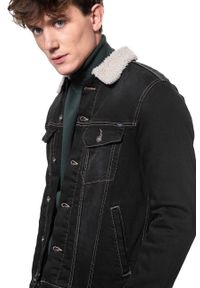 Mustang - MUSTANG New York Shearling MĘSKA KURTKA PRZEJŚCIOWA DENIM BLACK 1008509 4000 982. Materiał: denim #6