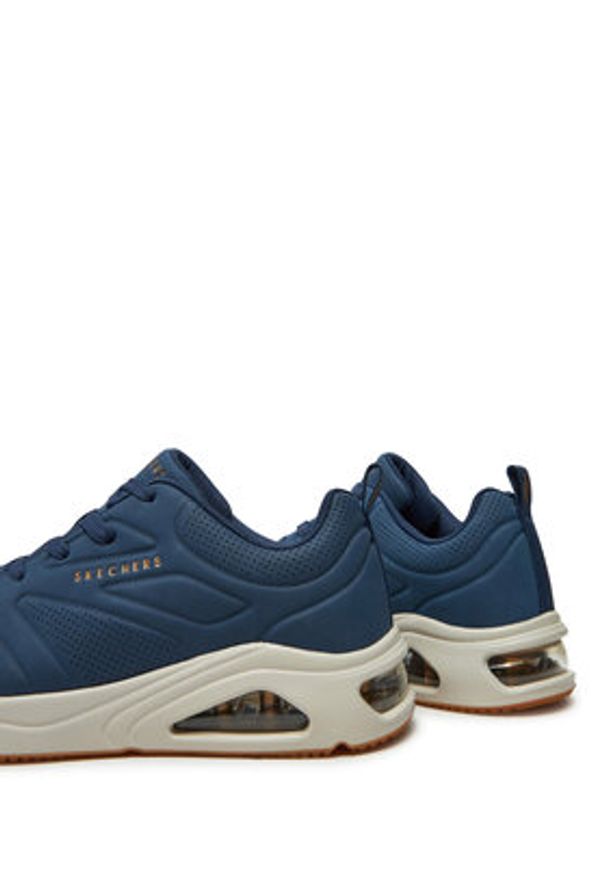 skechers - Skechers Sneakersy Casairal 183090/NVY Granatowy. Kolor: niebieski. Materiał: skóra