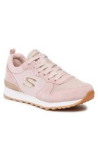 skechers - Skechers Sneakersy Goldn Gurl 111/BLSH Różowy. Kolor: różowy. Materiał: zamsz, skóra #5