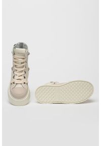 Inuikii - INUIKII LEATHER MATILDA Sneakersy damskie. Okazja: na co dzień. Zapięcie: sznurówki. Kolor: kremowy. Materiał: zamsz, guma, skóra, materiał. Szerokość cholewki: normalna #5