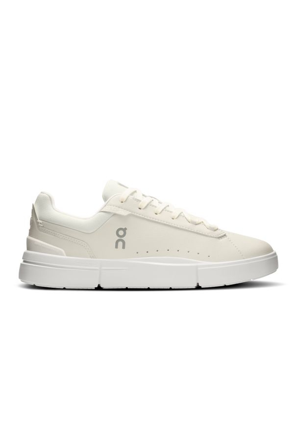 On - ON The Roger Advantage Ivory | Ivory Sneakersy damskie. Okazja: do pracy, na co dzień. Kolor: kremowy. Materiał: materiał. Szerokość cholewki: normalna. Wzór: jednolity. Sport: tenis