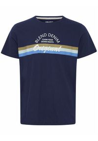 Blend T-Shirt 20715035 Granatowy Regular Fit. Kolor: niebieski. Materiał: bawełna #7