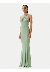 NORMA KAMALI Sukienka wieczorowa KK1253PLO68835 Zielony Slim Fit. Kolor: zielony. Materiał: syntetyk. Styl: wizytowy