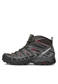 salomon - Salomon Trekkingi X Ultra Pioneer GORE-TEX L47170400 Czarny. Kolor: czarny. Materiał: nubuk, skóra. Technologia: Gore-Tex. Sport: turystyka piesza #3
