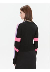 Versace Jeans Couture Golf 75HAFM52 Czarny Regular Fit. Typ kołnierza: golf. Kolor: czarny. Materiał: wiskoza #4