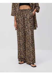 Reserved - Spodnie z lnem - wielobarwny. Materiał: len