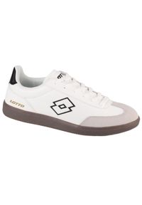 LOTTO - Buty do chodzenia męskie Lotto Vintal. Zapięcie: sznurówki. Kolor: biały. Materiał: tkanina, materiał, syntetyk, guma, zamsz. Szerokość cholewki: normalna. Sport: turystyka piesza