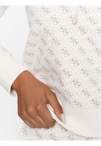 Guess Bluza Debbi V3BQ18 K7ON1 Biały Regular Fit. Kolor: biały. Materiał: bawełna