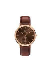 Daniel Wellington Zegarek Classic Multi-Eye St Maves Amber DW00100707 Brązowy. Kolor: brązowy