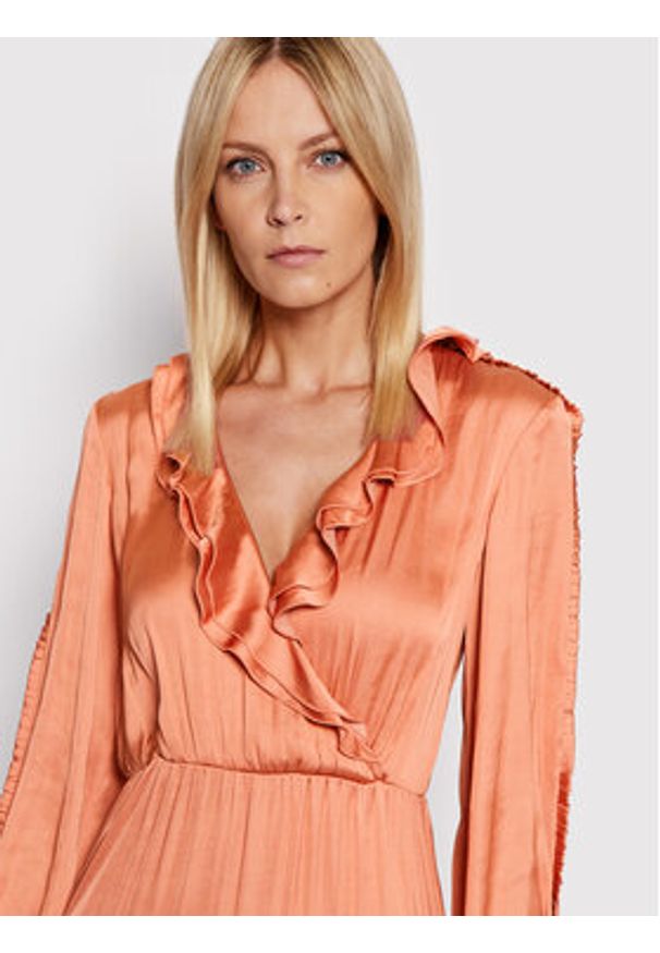 Pinko Sukienka codzienna Ardea 1G173P Y7UW Różowy Regular Fit. Okazja: na co dzień. Kolor: różowy. Materiał: syntetyk. Typ sukienki: proste. Styl: casual