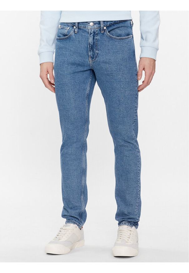 Calvin Klein Jeans Jeansy J30J324188 Niebieski Slim Fit. Kolor: niebieski