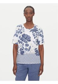 Olsen T-Shirt 11105108 Niebieski Regular Fit. Kolor: niebieski. Materiał: bawełna