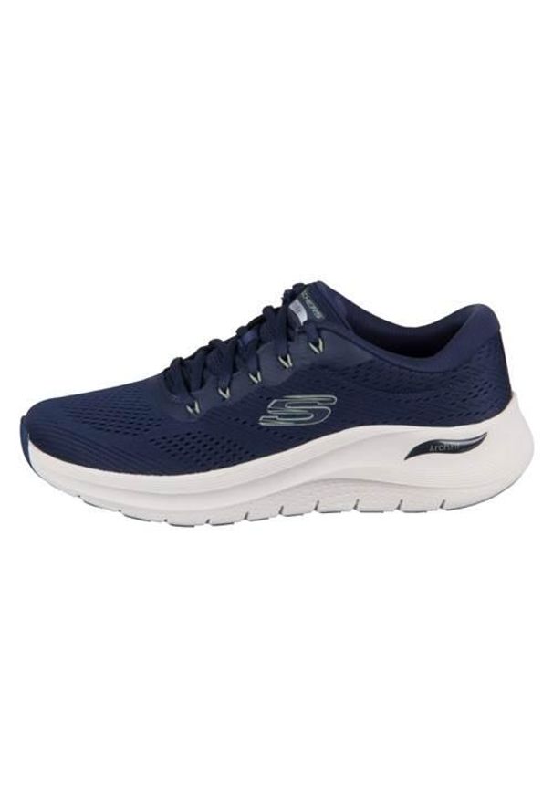 skechers - Buty do chodzenia męskie Skechers Fit 2.0. Kolor: niebieski. Materiał: materiał, syntetyk, tkanina. Sport: turystyka piesza