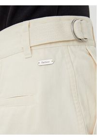 Barbour Szorty materiałowe Cecylie LST0019CR31 Écru Regular Fit. Materiał: bawełna