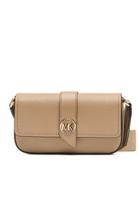 MICHAEL Michael Kors Torebka Greenwich 32S3GGRC1L Beżowy. Kolor: beżowy. Materiał: skórzane