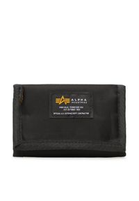 Alpha Industries Duży Portfel Męski Crew Wallet 196928 Czarny. Kolor: czarny. Materiał: materiał