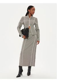 GESTUZ - Gestuz Spódnica maxi Pippa 10908667 Szary Slim Fit. Kolor: szary. Materiał: syntetyk #4