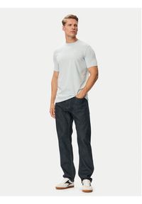 Karl Lagerfeld - KARL LAGERFELD T-Shirt 755750 563221 Niebieski jasny Regular Fit. Typ kołnierza: dekolt w karo. Kolor: niebieski. Materiał: bawełna #3