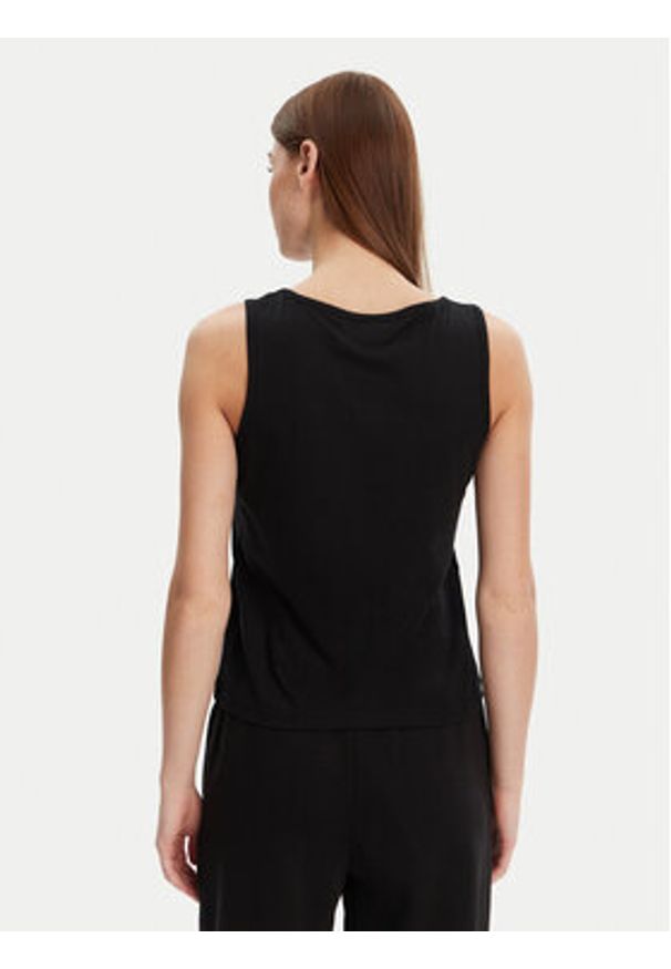 Kappa Top Logo Gria 382129W Czarny Regular Fit. Kolor: czarny. Materiał: syntetyk