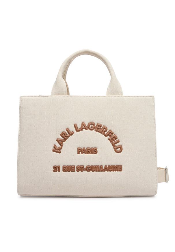 Karl Lagerfeld - Torebka KARL LAGERFELD. Kolor: beżowy