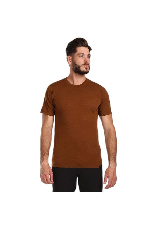 Koszulka Kilpi Sloper. Kolor: brązowy. Materiał: wełna, materiał, syntetyk. Sport: turystyka piesza