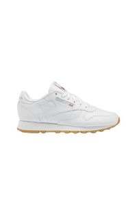 Buty damskie Reebok Classic Leather. Zapięcie: sznurówki. Kolor: szary, biały, wielokolorowy. Materiał: skóra, materiał, guma. Szerokość cholewki: normalna. Model: Reebok Classic. Sport: turystyka piesza