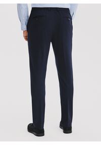 Pako Lorente - PAKO LORENTE – Granatowe spodnie męskie z wełną. Kolor: niebieski. Materiał: wełna. Wzór: gładki. Sezon: zima, jesień. Styl: klasyczny #4