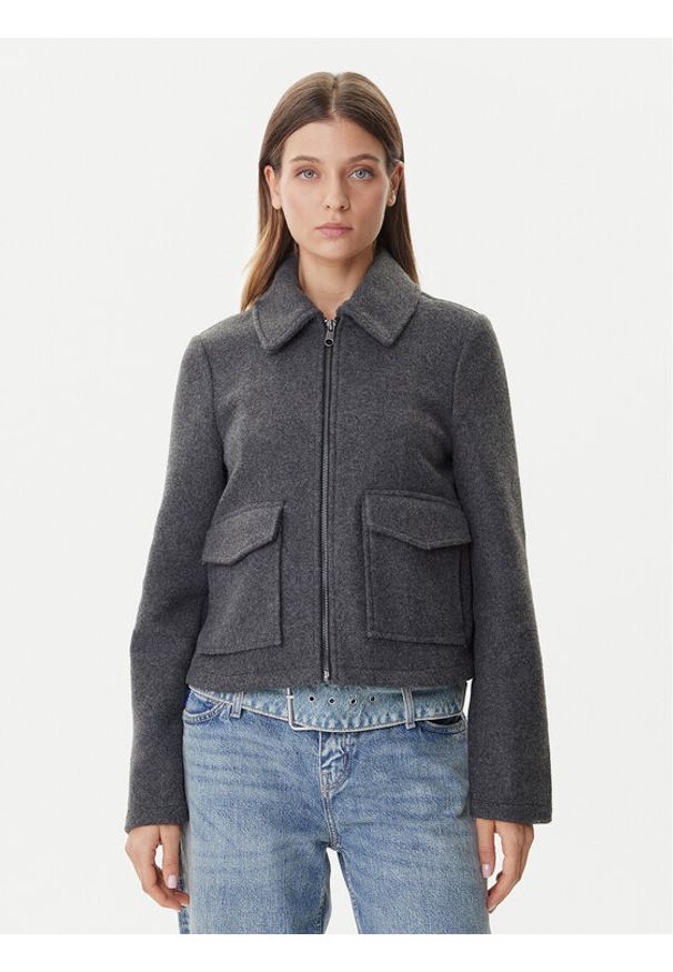 Vero Moda Kurtka przejściowa Safir 10331731 Szary Regular Fit. Kolor: szary. Materiał: syntetyk