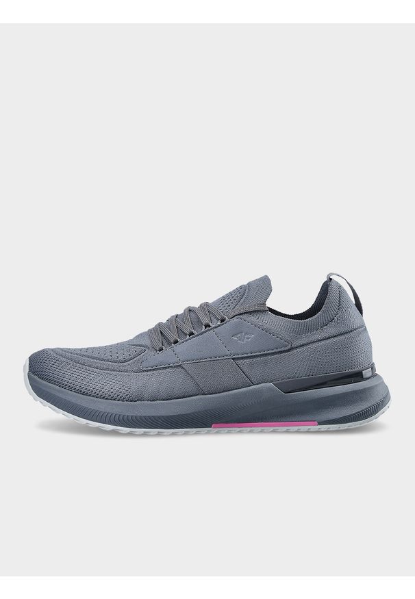 4f - 4F Buty treningowe HIIT damskie - szare 38. Kolor: szary. Materiał: guma, materiał. Szerokość cholewki: normalna. Sport: fitness