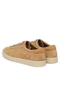 Clarks Sneakersy Lockford Lace 26186194 Beżowy. Kolor: beżowy. Materiał: skóra, zamsz #2