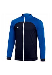Nike - Męska Kurtka Dresowa Academy Pro DriFIT. Kolor: niebieski. Materiał: dresówka