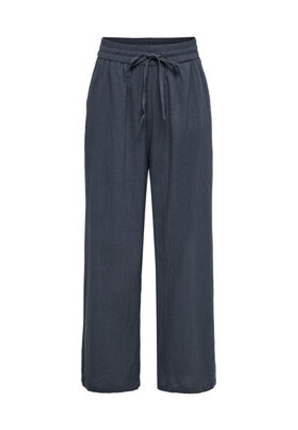 only - ONLY Spodnie materiałowe Tizana 15319090 Niebieski Regular Fit. Kolor: niebieski. Materiał: bawełna