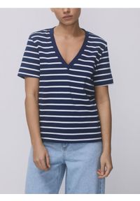 Reserved - T-shirt z bawełny merceryzowanej - wielobarwny. Materiał: bawełna