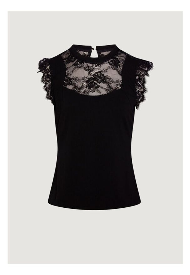 Morgan Bluzka 261-DLIVE Czarny Regular Fit. Kolor: czarny. Materiał: syntetyk