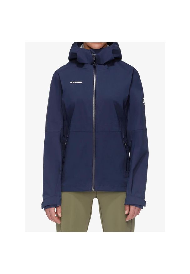 Kurtka z membraną damska Mammut Linard Guide HS Hooded Jacket. Kolor: niebieski