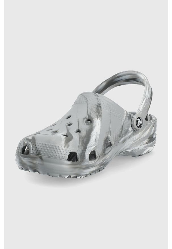 Crocs klapki kolor szary. Kolor: szary. Materiał: materiał