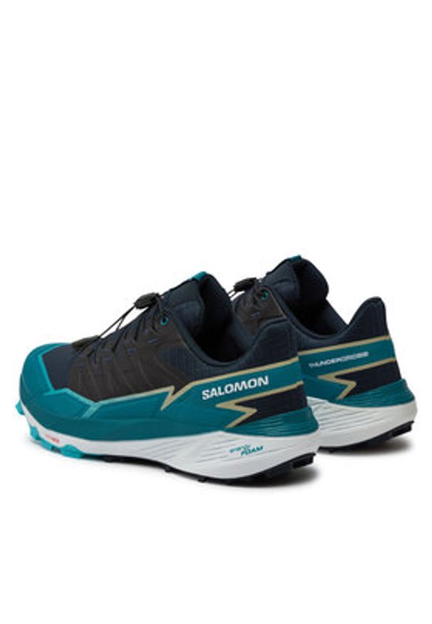 salomon - Salomon Buty do biegania Thundercross L47464200 Turkusowy. Kolor: szary, turkusowy. Materiał: materiał