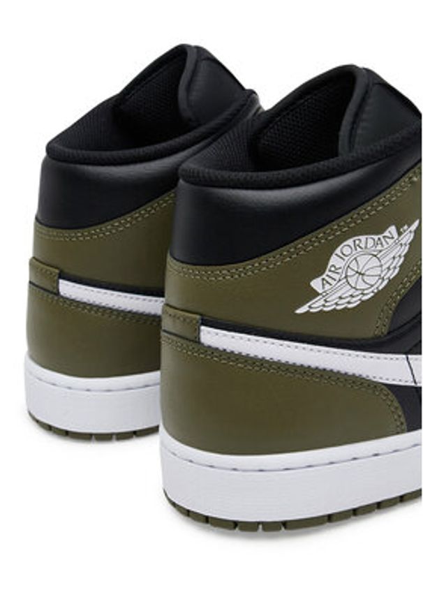 Nike Sneakersy Jordan 1 Mid DQ8426 103 Zielony. Kolor: zielony. Materiał: skóra