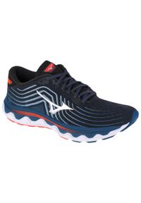 Buty do biegania męskie Mizuno Wave Horizon 6. Kolor: czarny, wielokolorowy, niebieski. Model: Mizuno Wave