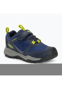 keen - Buty trekkingowe dziecięce KEEN Wanduro Low WP. Kolor: niebieski. Sport: turystyka piesza
